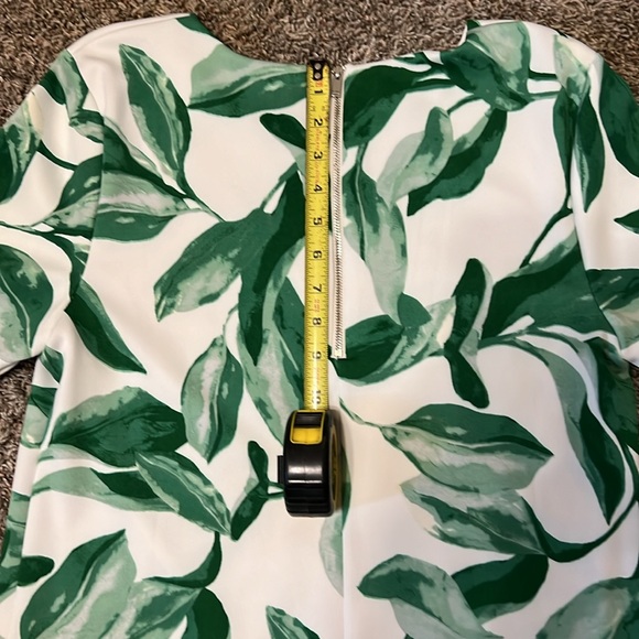 Alfani, size 10.  Green and white soft fabric.  Worn once.  Very good condition. - Picture 3 of 8